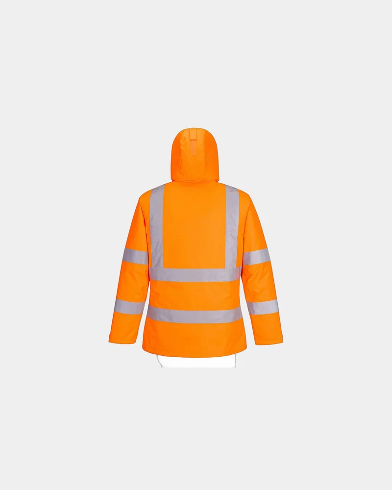Parka hiver haute visibilité polyester recyclé à personnaliser