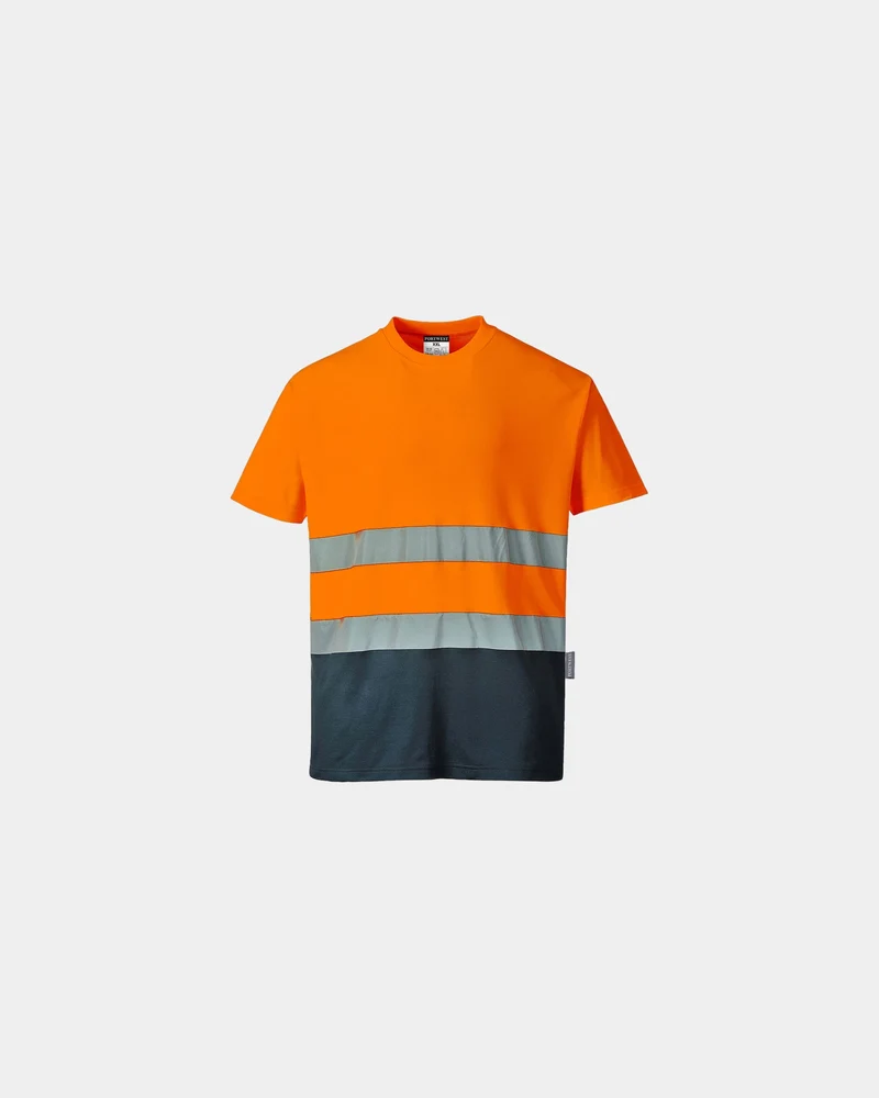T-shirt coton bicolore à personnaliser