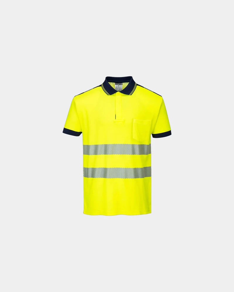 Polo coton respirant HV PW3 à personnaliser