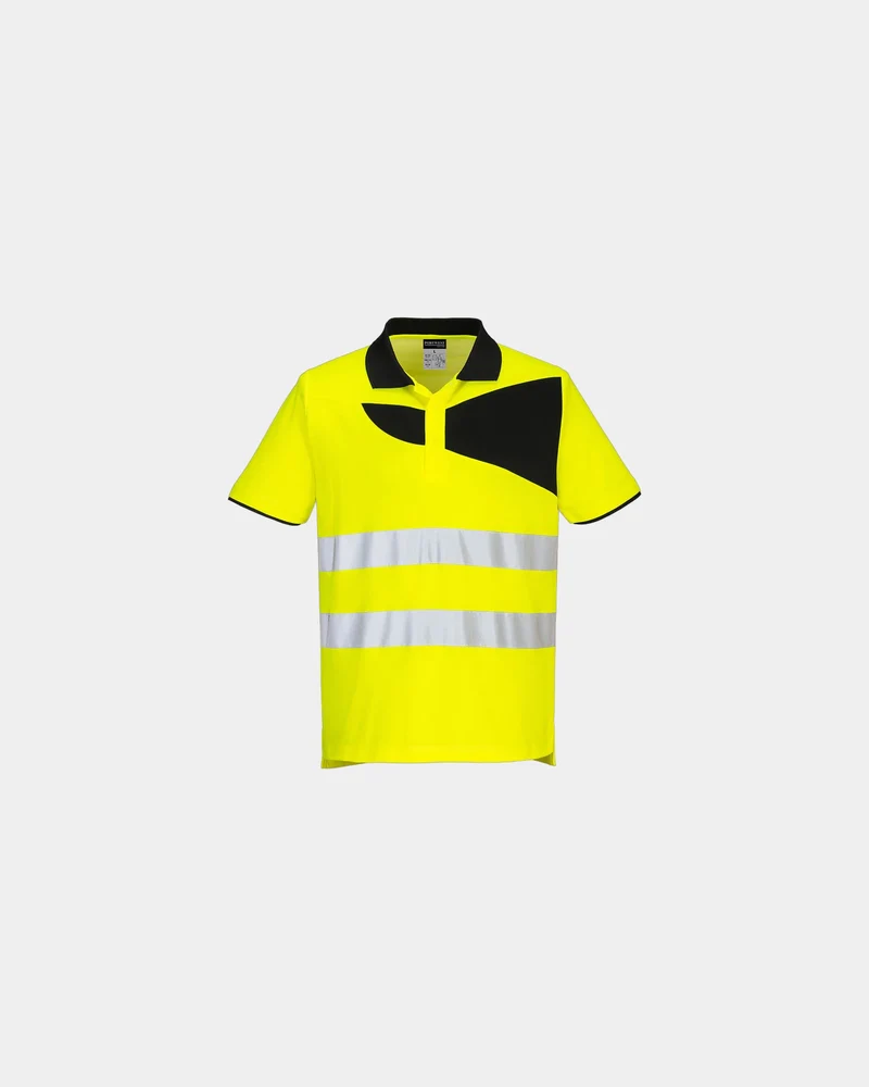 Polo haute visibilité coton PW2 M/C à personnaliser