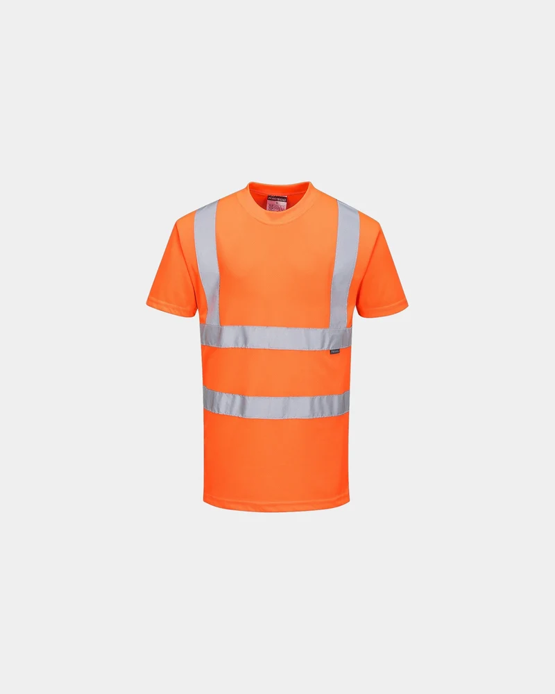 T-shirt haute visibilité orange GO/RT à personnaliser