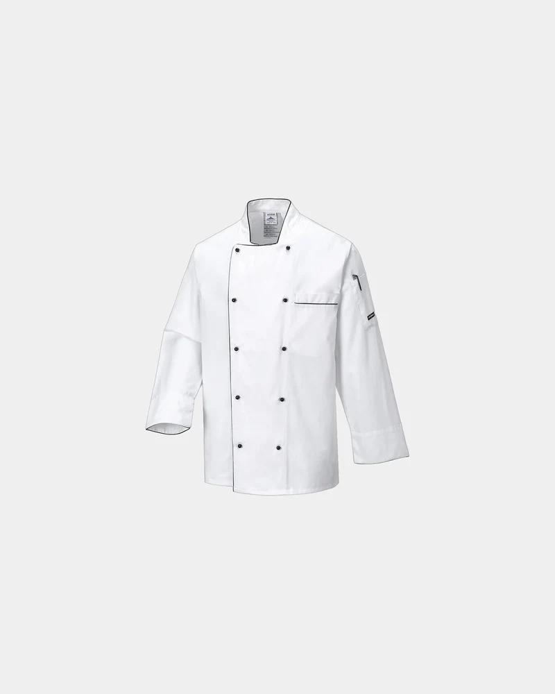 Veste de cuisine 60% coton 40% polyester à personnaliser