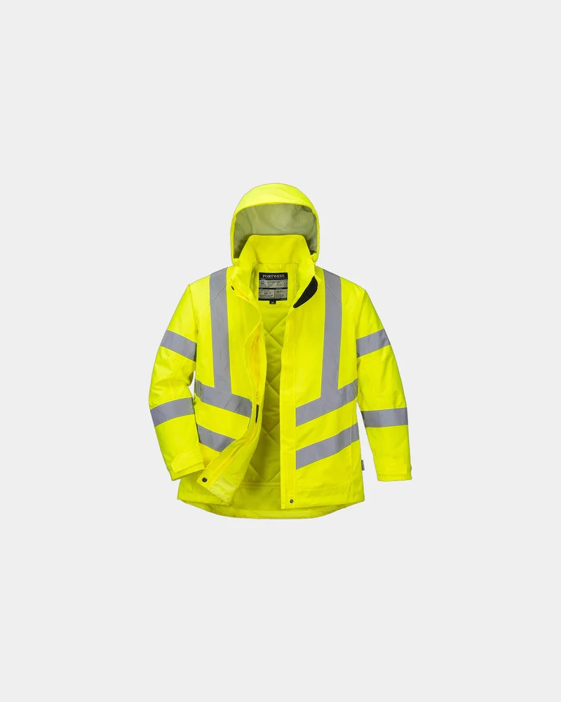 Parka d'hiver haute visibilité femme à personnaliser
