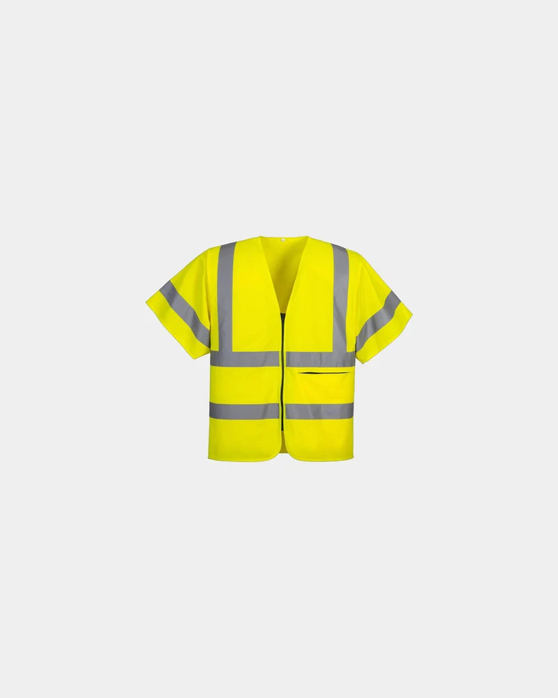 Gilet zippé à demi-manches coton 260 gr/m² à personnaliser