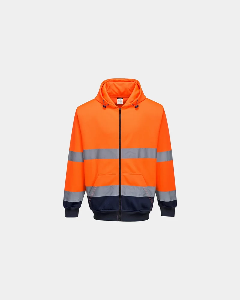 Sweat à capuche bicolore à personnaliser