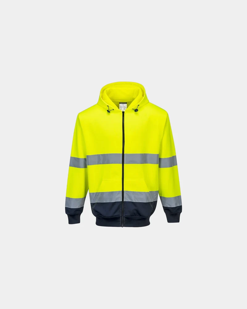 Sweat à capuche bicolore à personnaliser