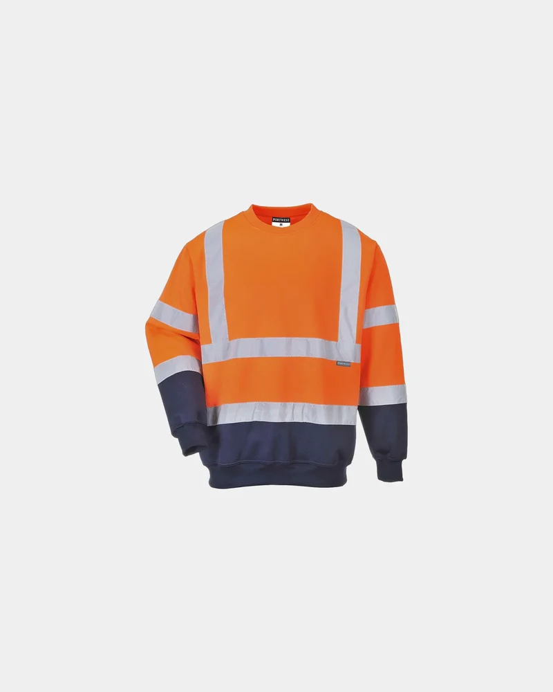 Sweatshirt bicolore polycoton à personnaliser