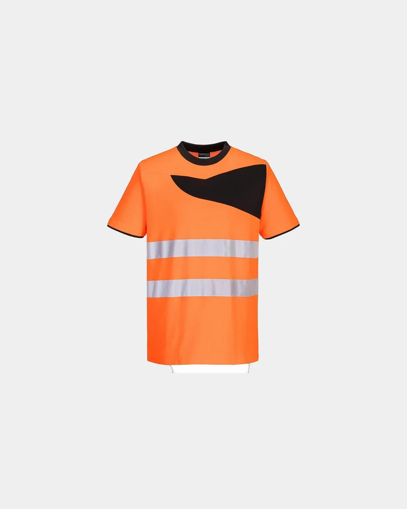 T-shirt haute visibilité coton majoritaire à personnaliser