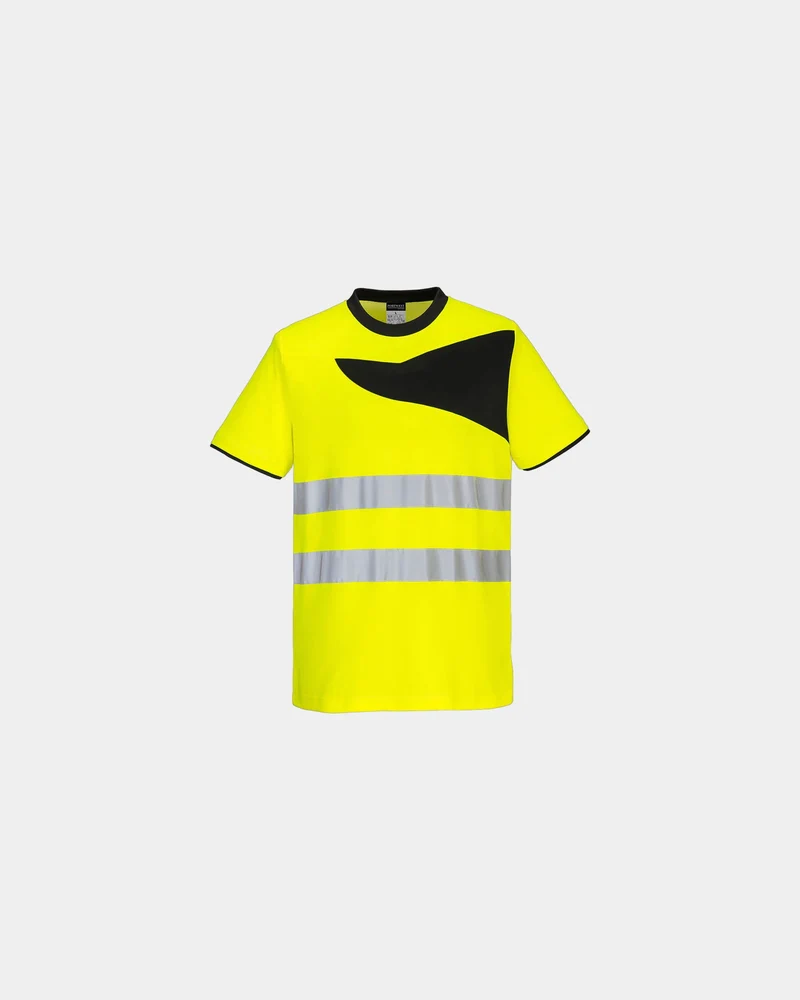 T-shirt haute visibilité coton majoritaire à personnaliser