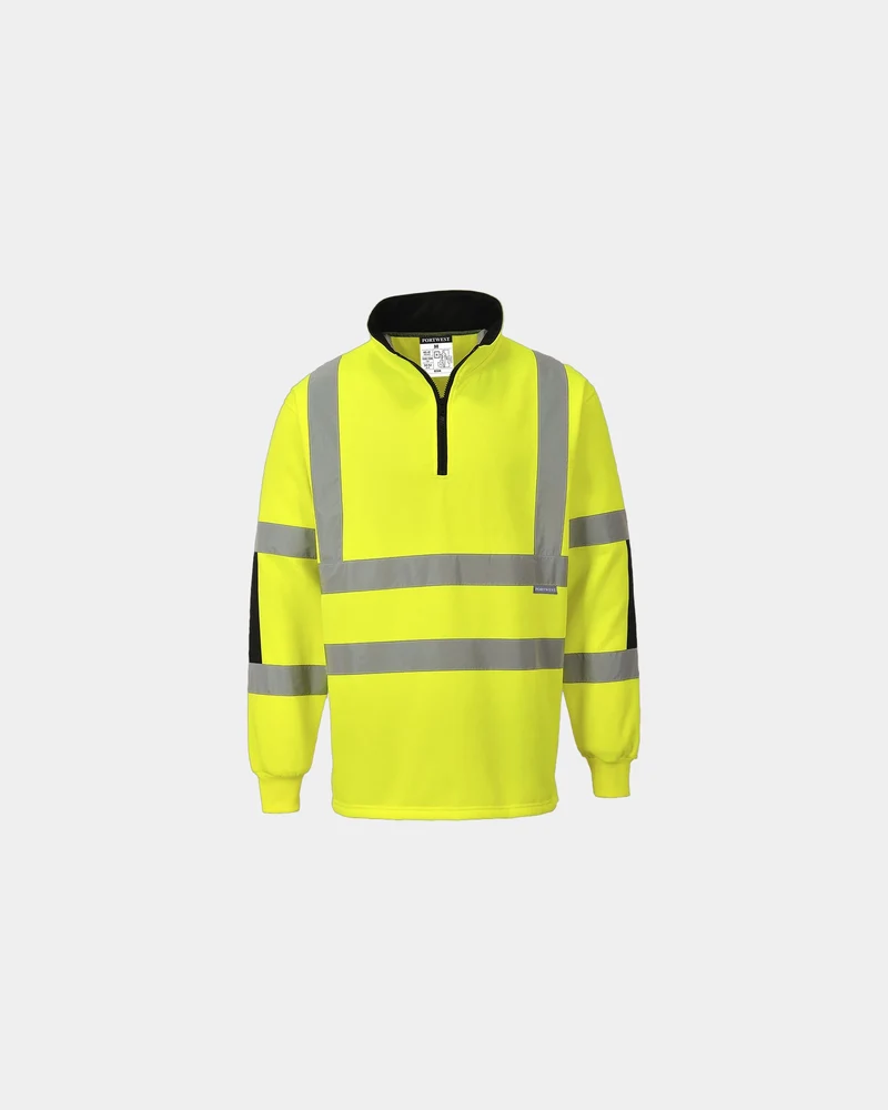 Sweatshirt col zippé 100% polyester à personnaliser