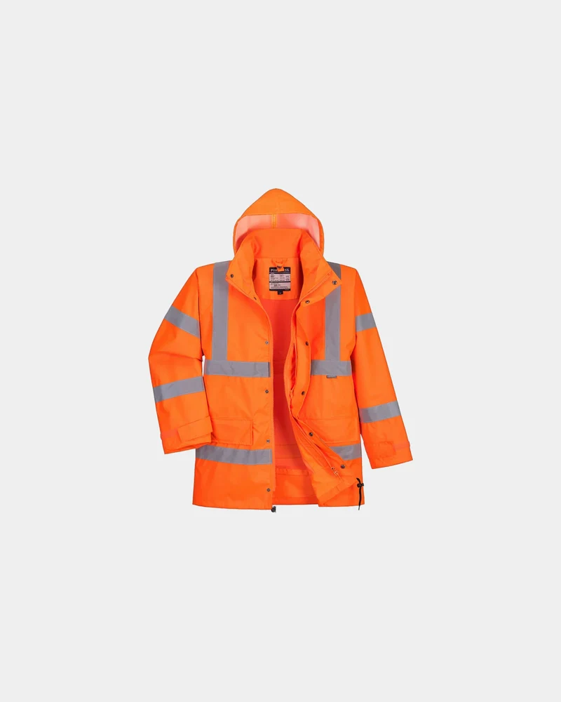 Parka imperméable haute visibilité à personnaliser