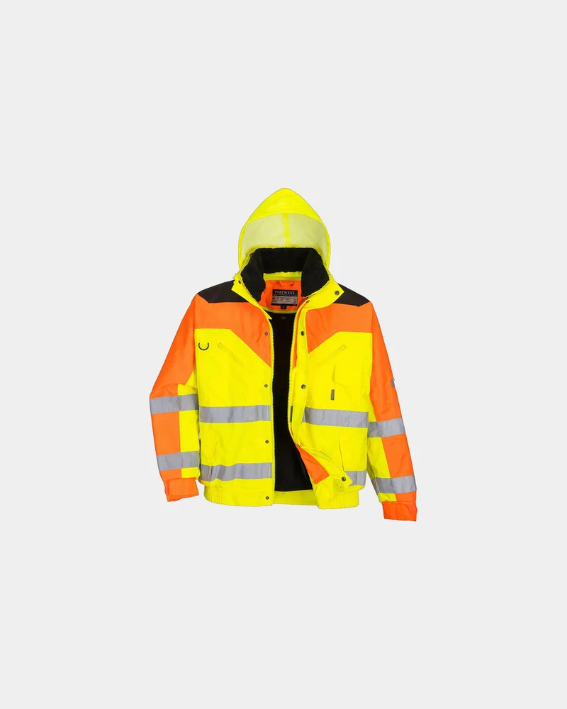 Blouson bicolore polyester Contrast Plus à personnaliser