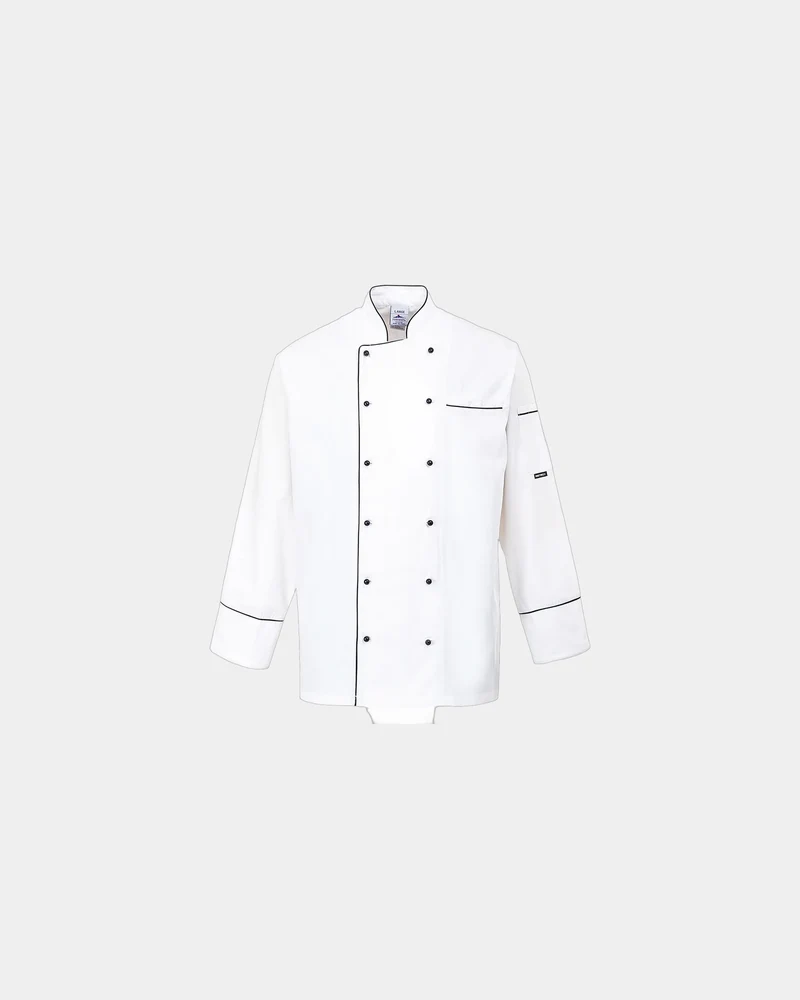 Veste de cuisine coton Cambridge à personnaliser