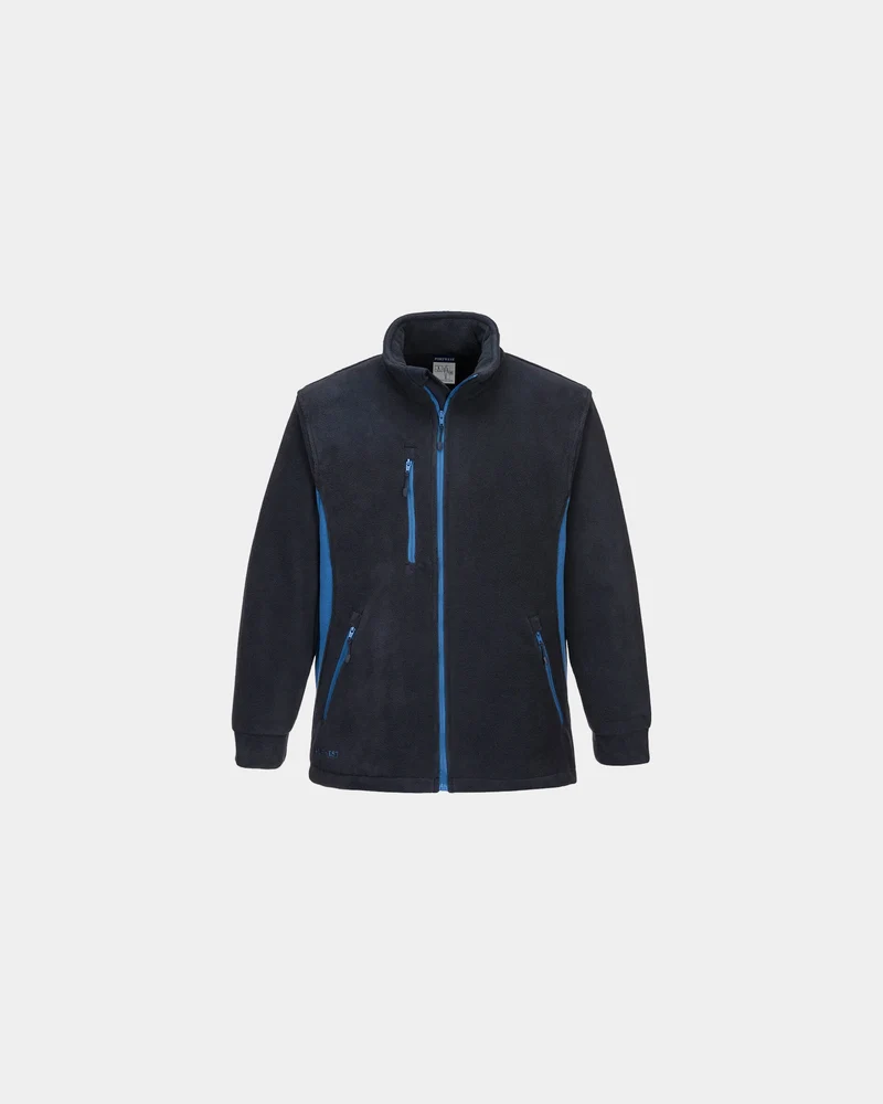 Blouson polaire bicolore à personnaliser