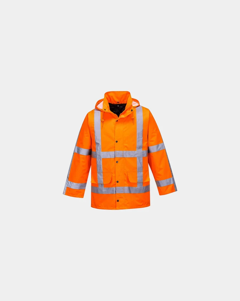 Parka polyester orange Traffic RWS à personnaliser