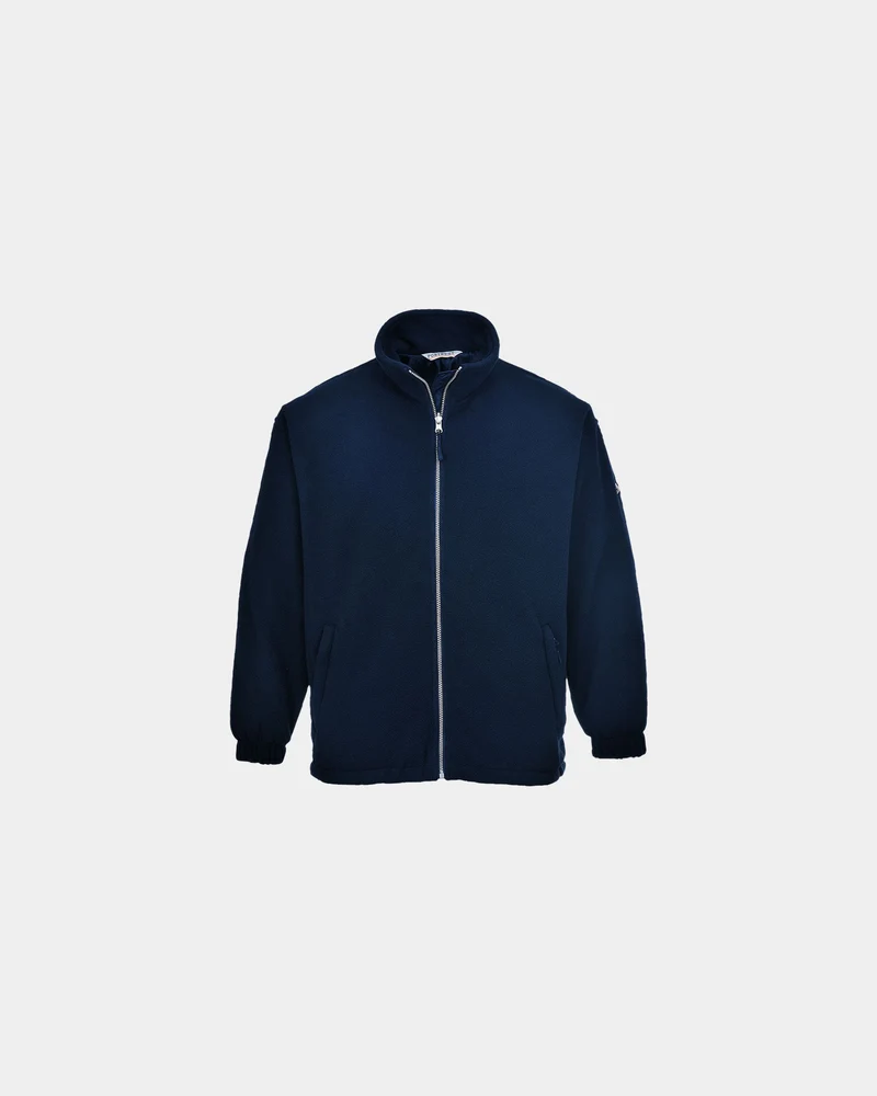 Polaire coupe-vent bleu marine à personnaliser