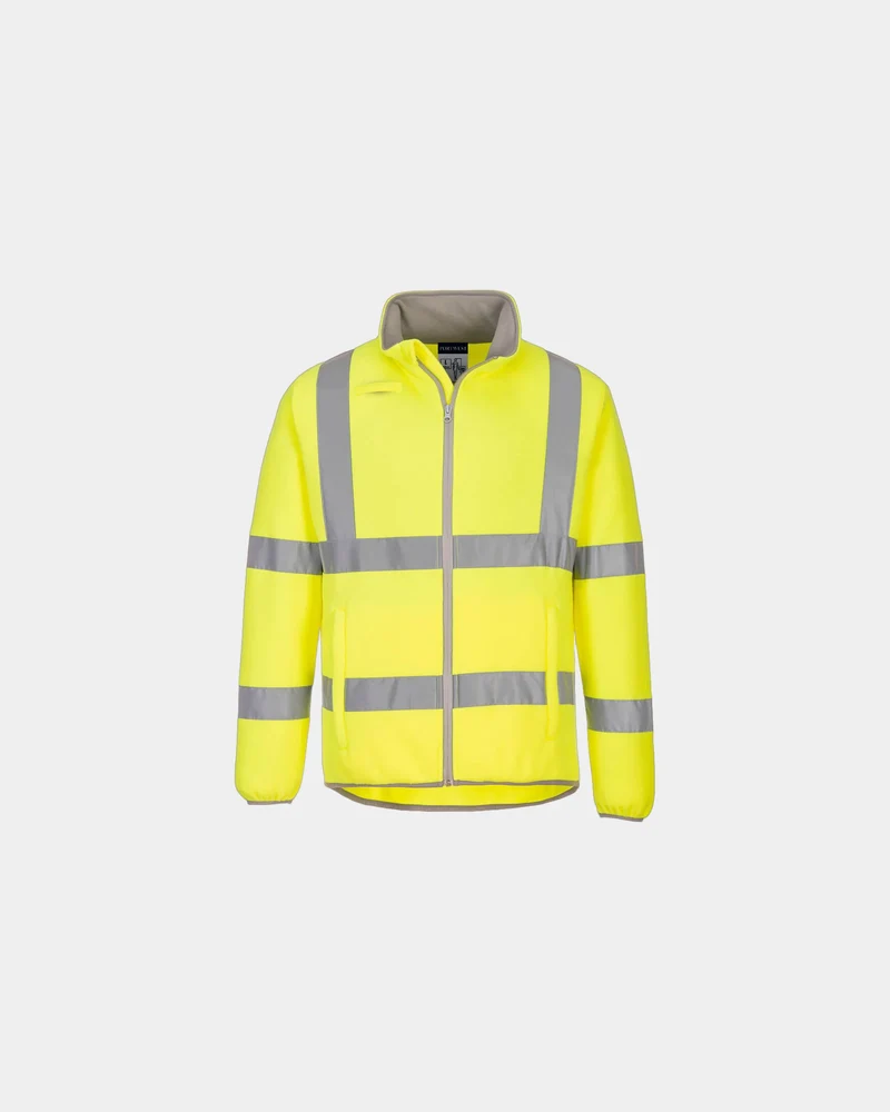 Veste polaire éco haute visibilité 100% polyester à personnaliser