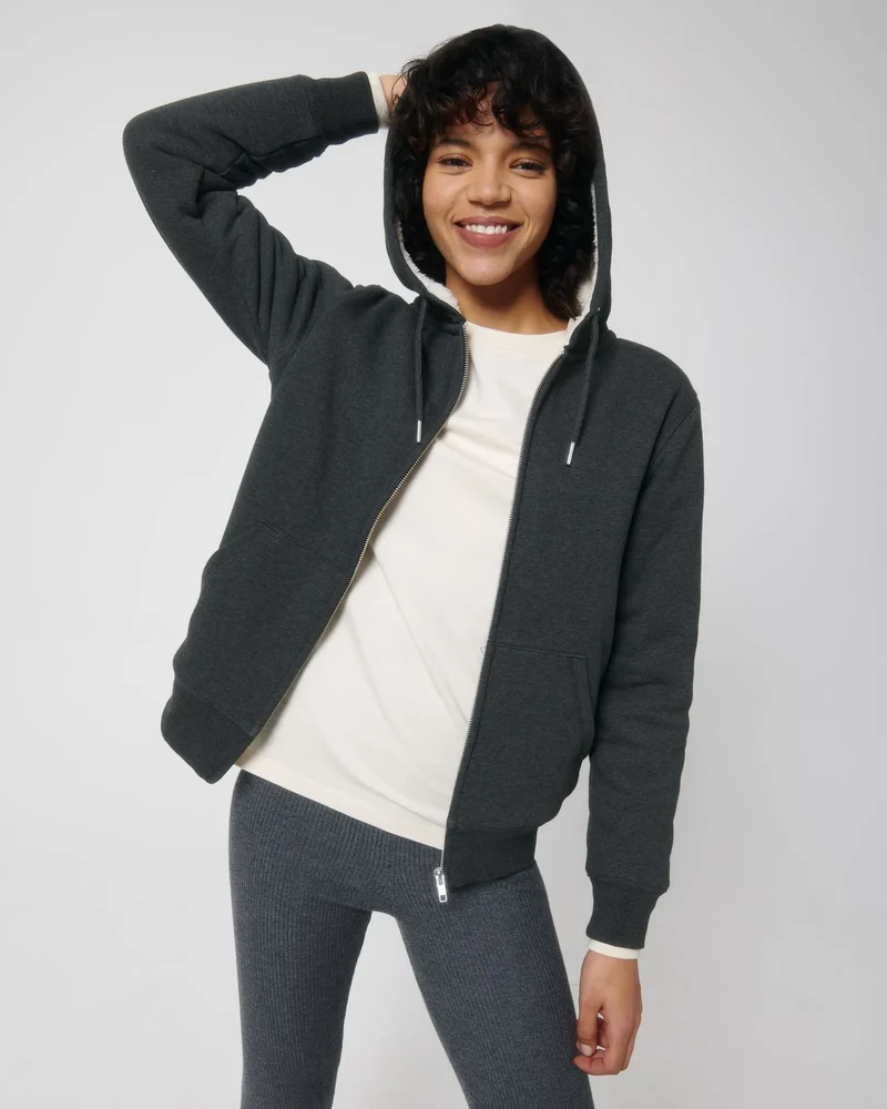 Sweat à capuche zippé unisexe Stanley/Stella Hygger à personnaliser