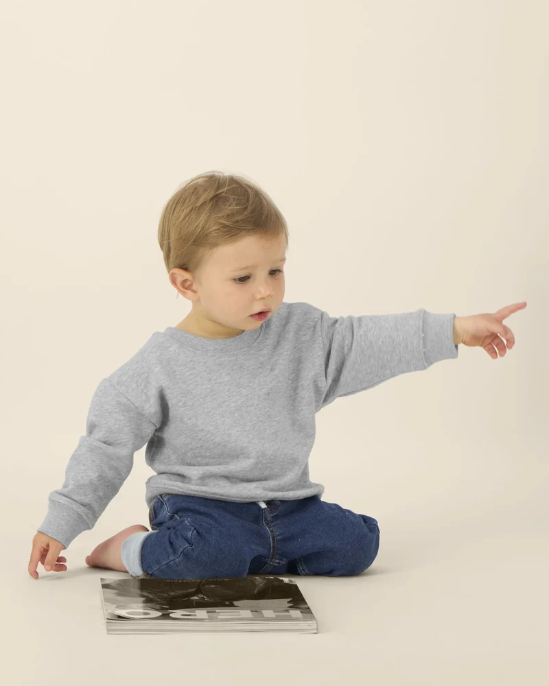 Sweat-shirt bébé coton bio Stanley/Stella à personnaliser