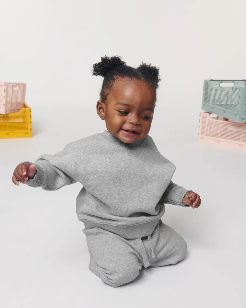 Sweat-shirt bébé coton bio Stanley/Stella à personnaliser