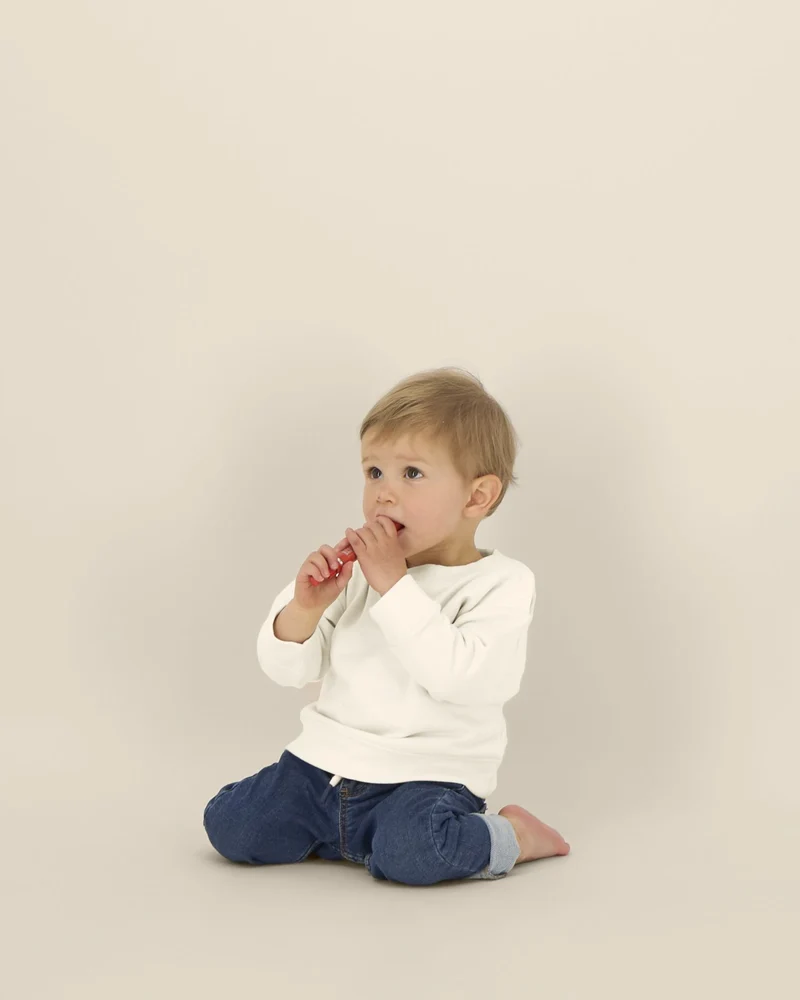 Sweat-shirt bébé coton bio Stanley/Stella à personnaliser