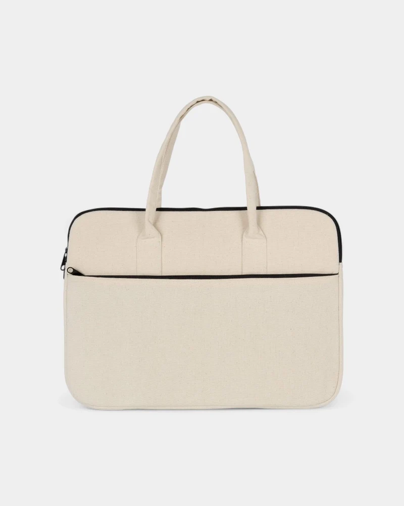 Sacoche d'ordinateur 100% coton personnalisable