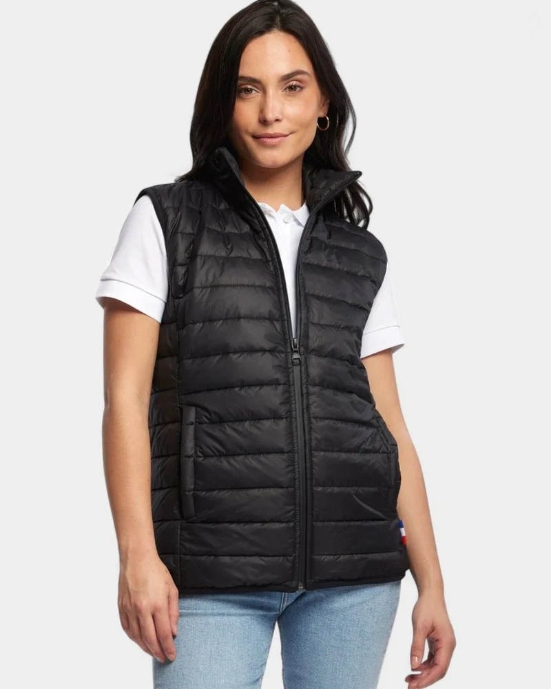 Doudoune sans manches femme Made in France à personnaliser