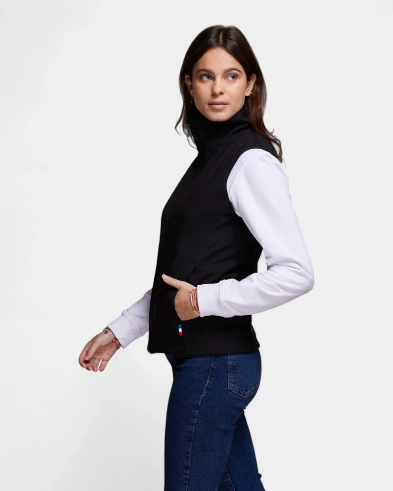 Bodywarmer softshell femme Made in France à personnaliser