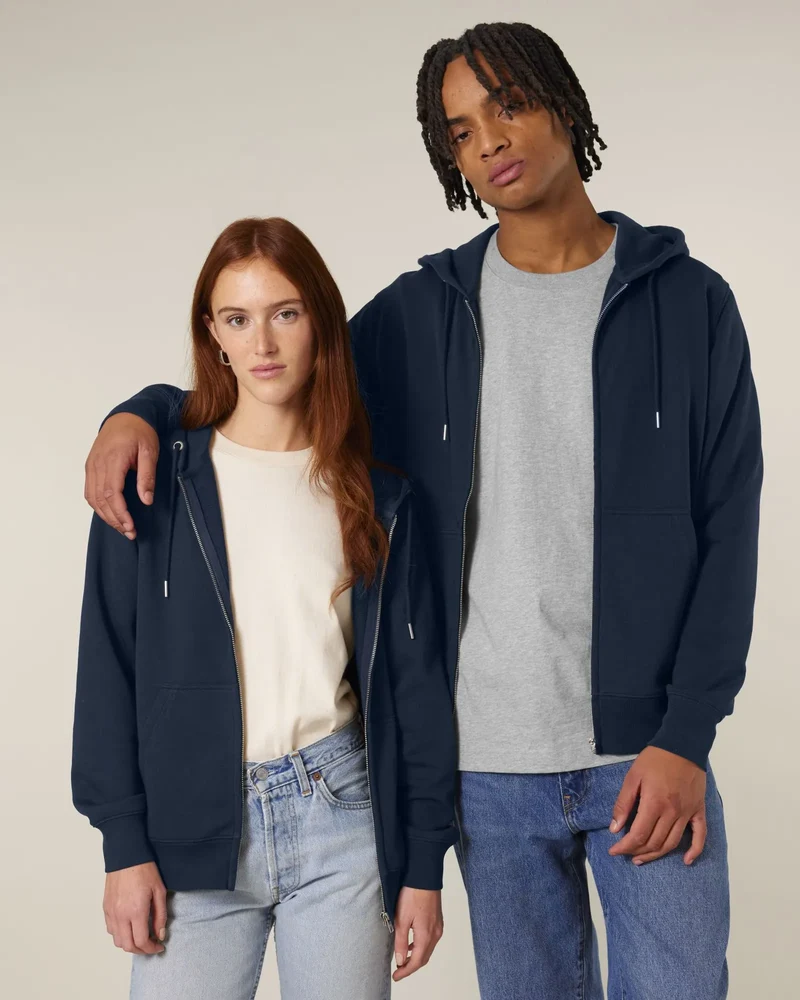 Sweat à capuche zippé coton bio Stanley/Stella 2.0 à personnaliser