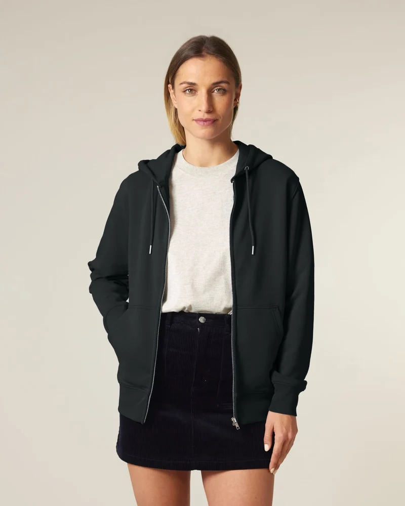 Sweat à capuche zippé coton bio Stanley/Stella 2.0 à personnaliser