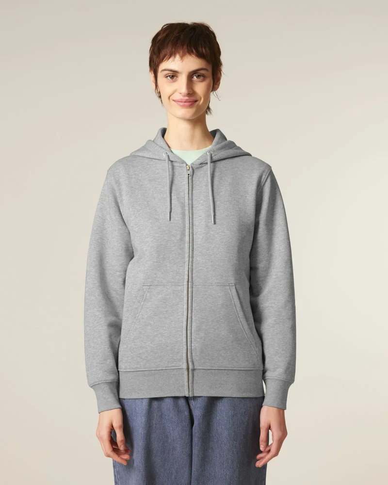 Sweat à capuche zippé coton bio Stanley/Stella 2.0 à personnaliser