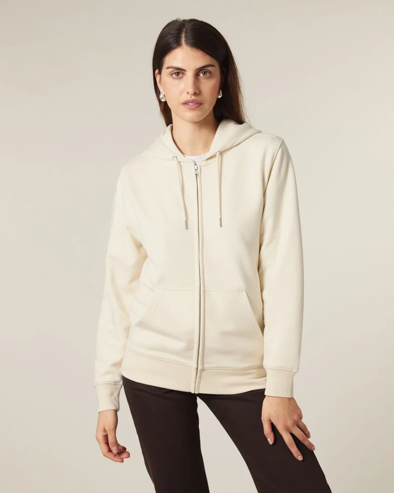 Sweat à capuche zippé coton bio Stanley/Stella 2.0 à personnaliser