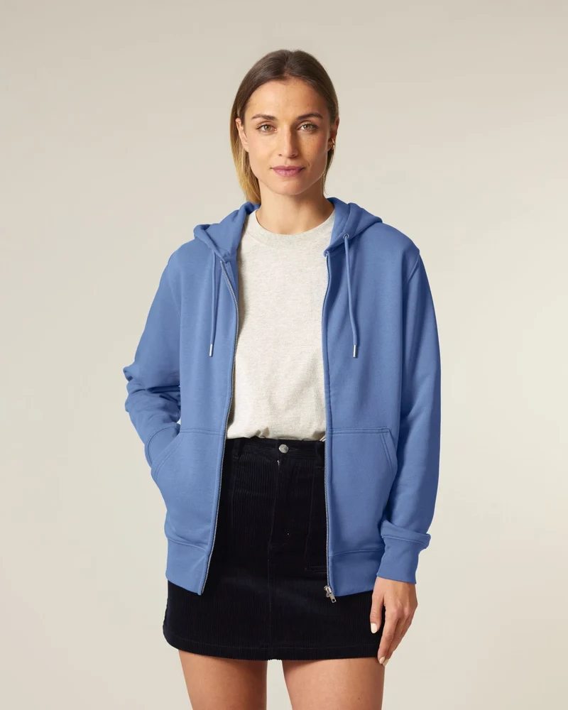 Sweat à capuche zippé coton bio Stanley/Stella 2.0 à personnaliser