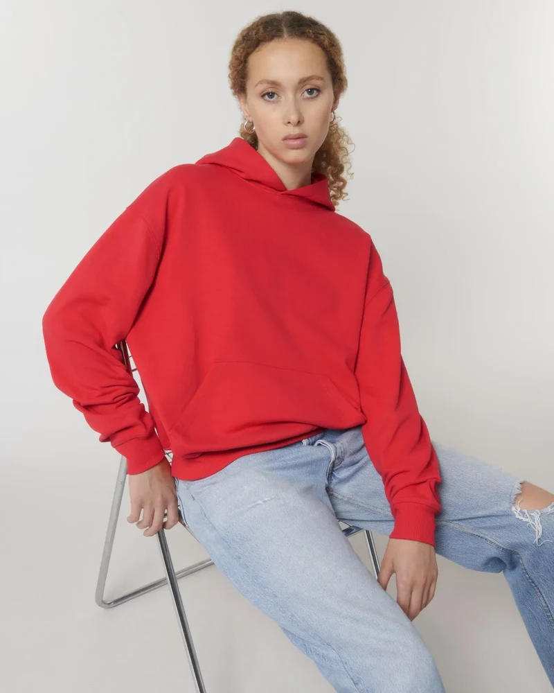 Sweat à capuche unisexe coton bio Stanley/Stella Cooper à personnaliser
