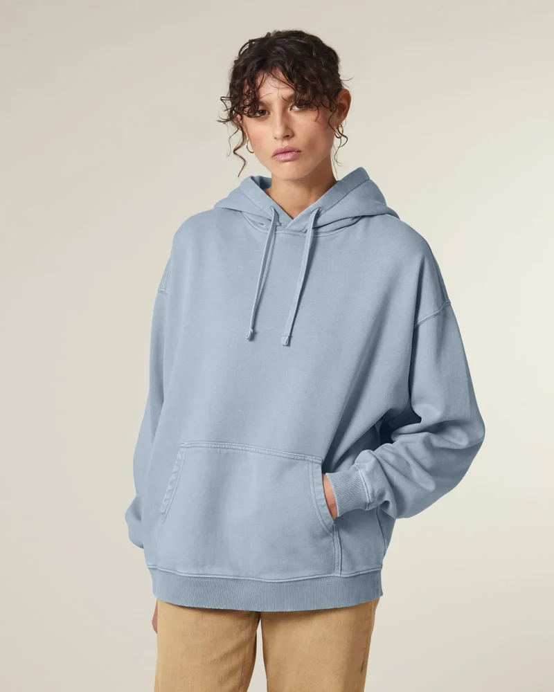 Sweat à capuche oversized coton bio Stanley/Stella Slammer à personnaliser