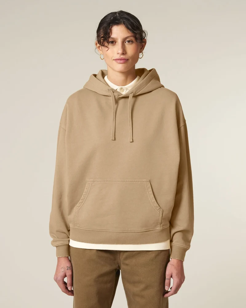 Sweat à capuche oversized coton bio Stanley/Stella Slammer à personnaliser