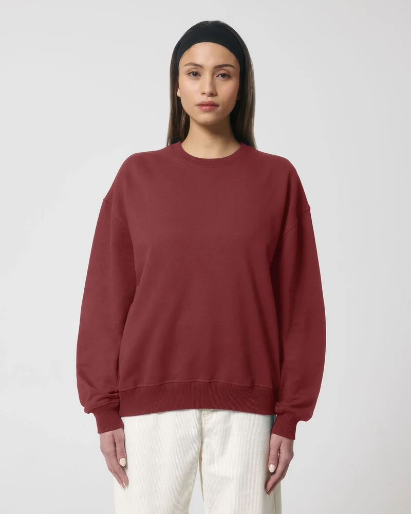 Sweat à col rond coton bio Stanley/Stella Ledger à personnaliser