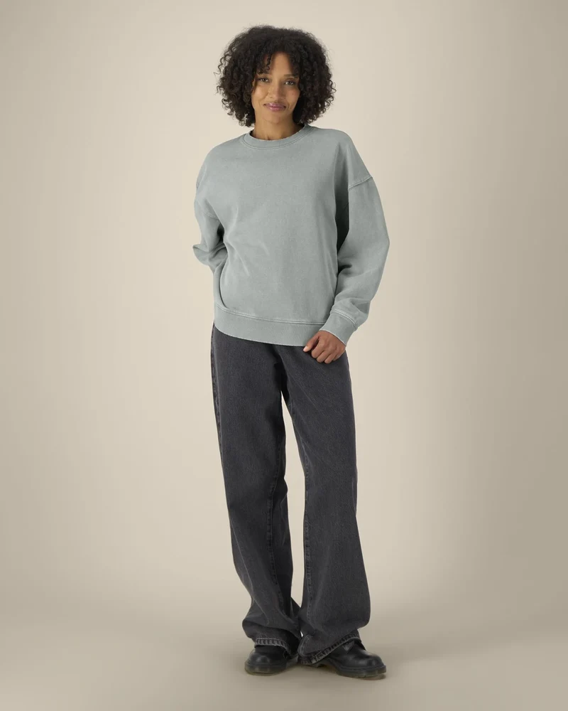 Sweat à col rond coton bio Stanley/Stella Radder 2.0 Vintage à personnaliser