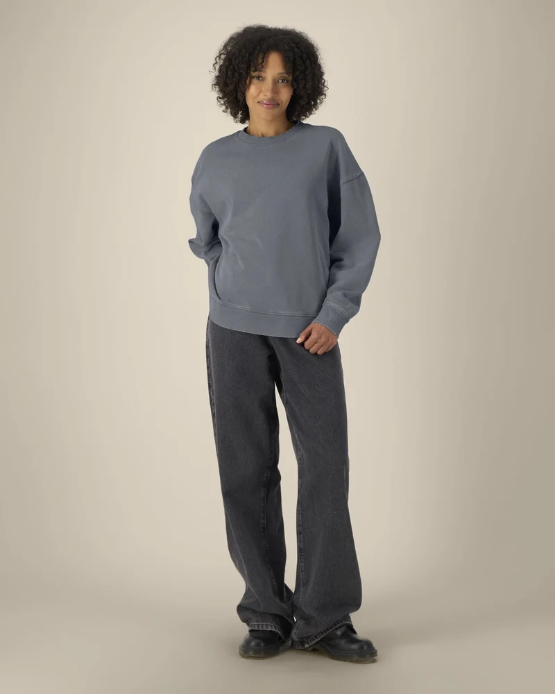 Sweat à col rond coton bio Stanley/Stella Radder 2.0 Vintage à personnaliser