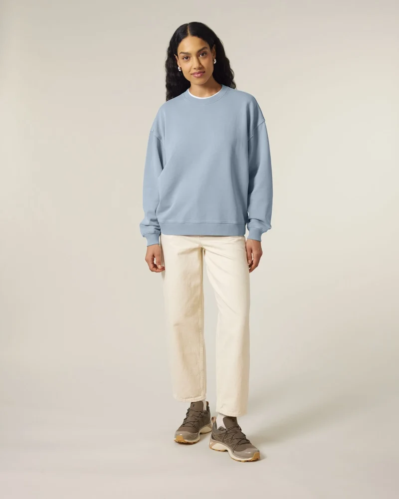 Sweat à col rond coton bio Stanley/Stella Radder 2.0 Vintage à personnaliser
