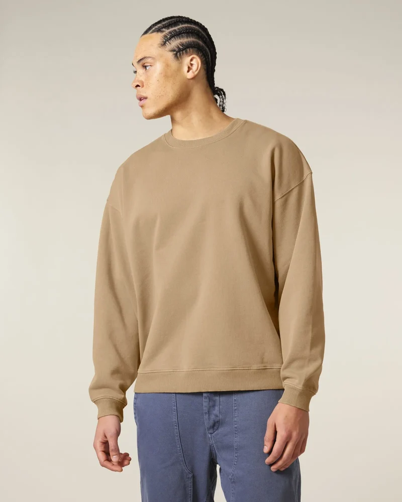 Sweat à col rond coton bio Stanley/Stella Radder 2.0 Vintage à personnaliser