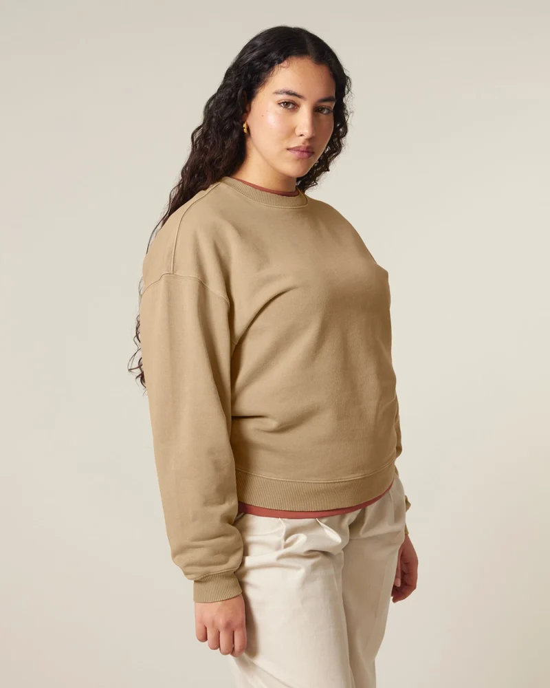 Sweat à col rond coton bio Stanley/Stella Radder 2.0 Vintage à personnaliser
