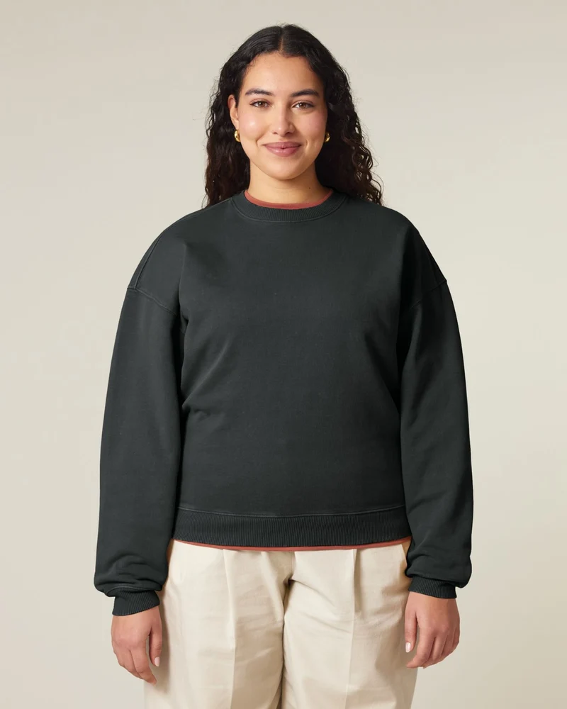 Sweat à col rond coton bio Stanley/Stella Radder 2.0 Vintage à personnaliser