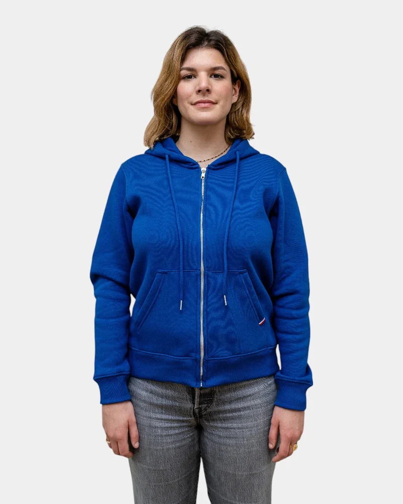 Hoodie femme molletonné zippé à personnaliser