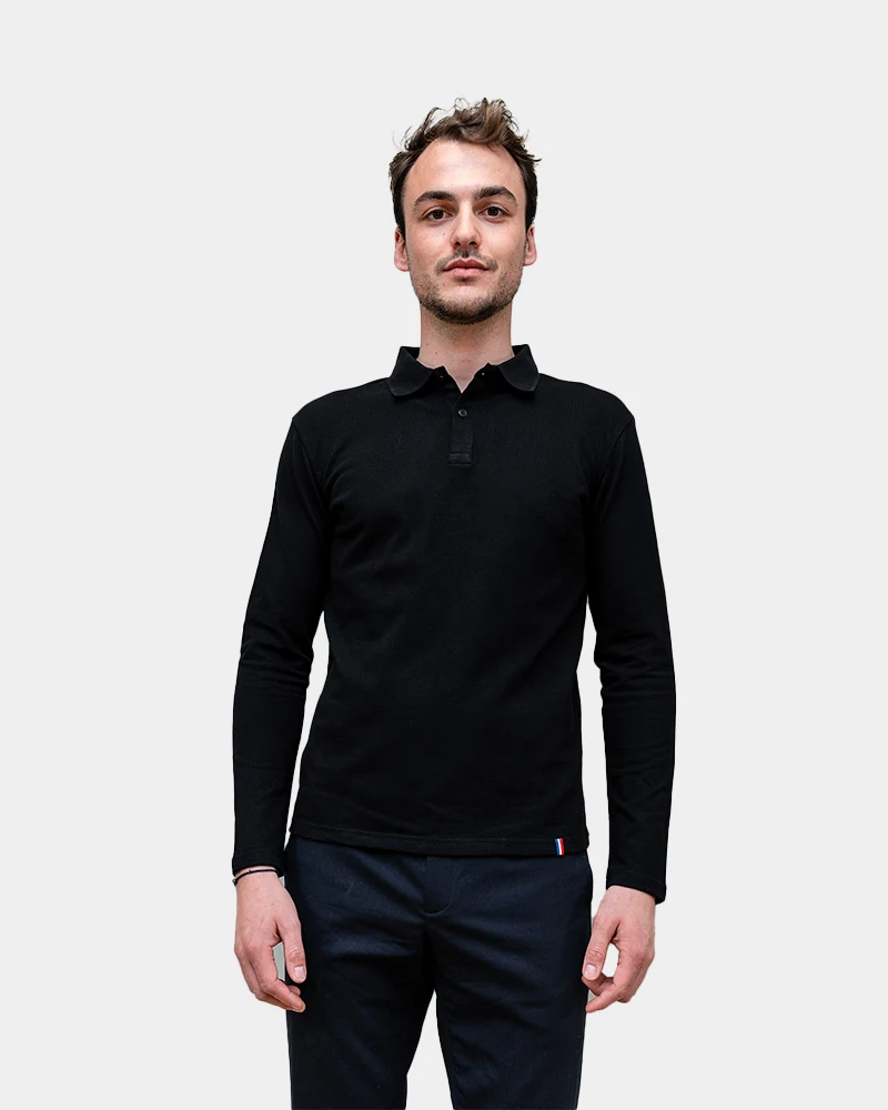 Polo Homme manche longue à personnaliser