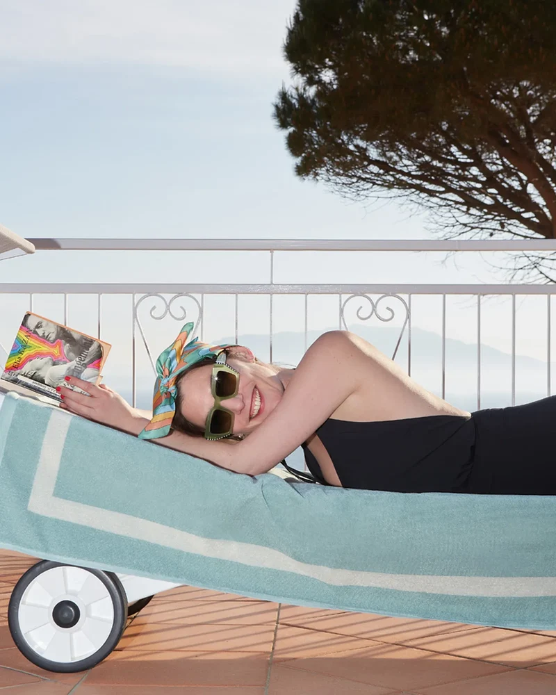 Serviette de plage 90x200 coton longues fibres à personnaliser