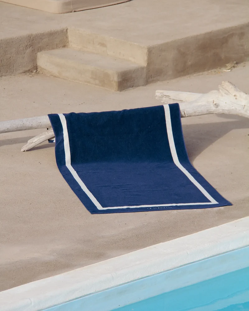 Serviette de plage coton longues fibres 90x170 à personnaliser
