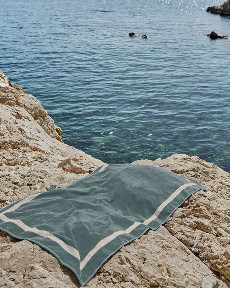 Serviette de plage coton longues fibres 90x170 à personnaliser