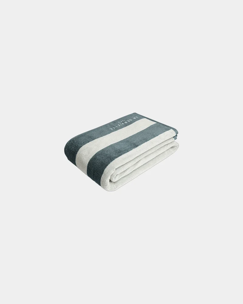 Serviette de plage XXL 170x170 Rayures Riviera à personnaliser