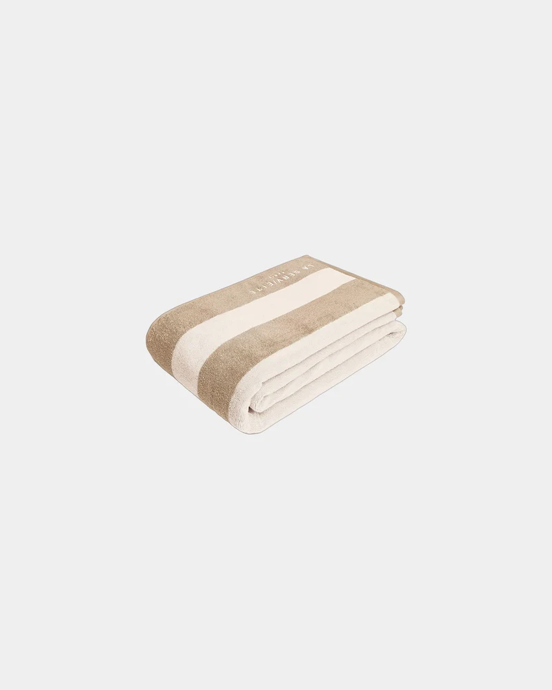 Serviette de plage XXL 170x170 Rayures Riviera à personnaliser